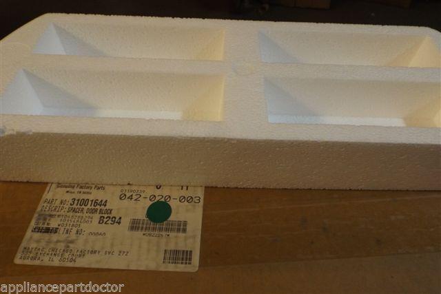 WHIRLPOOL DRYER 31001644 Spacer, Door Block NEW IN BOX WHIRLPOOL DRYER 31001644 Spacer, Door Block NEW IN BOX
